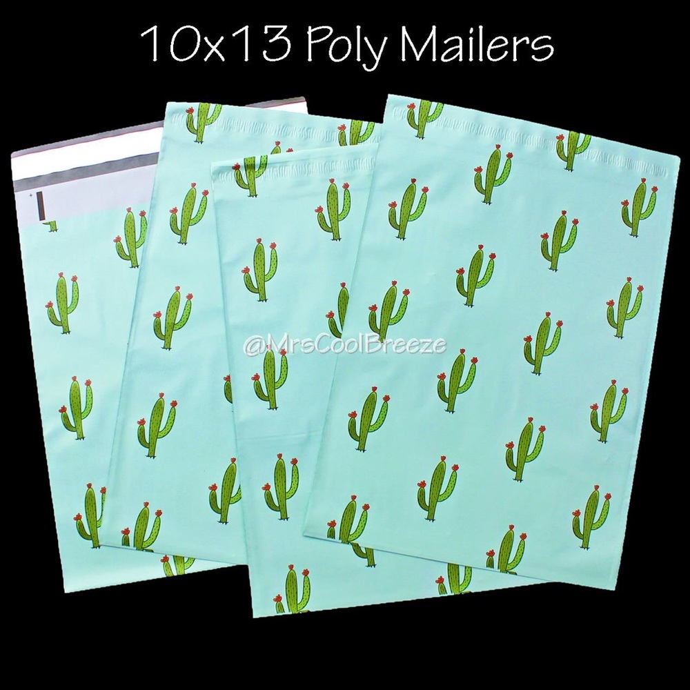 100 - 10X13 🌵 Cactus 🌵 Designer Poly Mailers